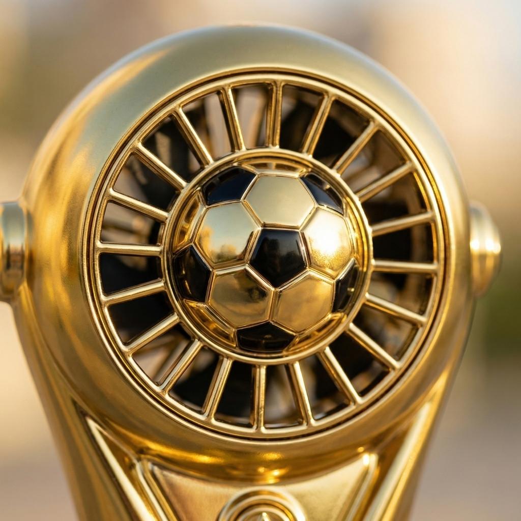 Resin Soccer Trophy Award for Sports Events and Competitions Classic Football Design Durable Construction Suitable for Display and Recognition