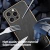 Magsafe Wireless Charging Plating Frame Leather Phone Case For iPhone 16 Pro Max 16E 14 11 12 13 15 Pro Max Bumper Back Cover