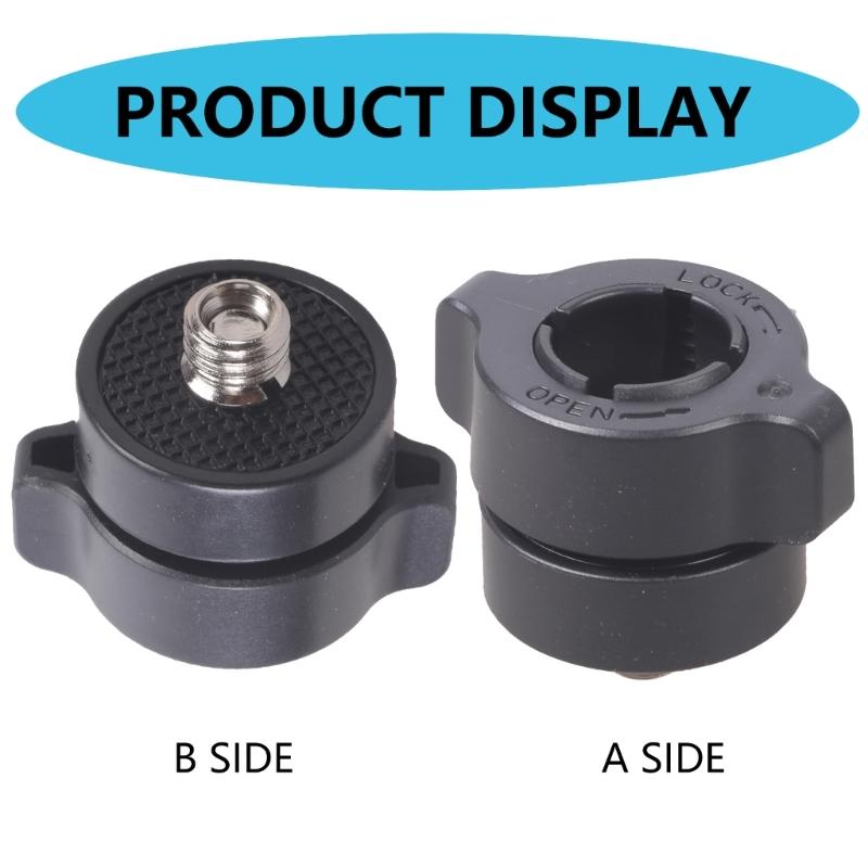 Univerzální držák s 17mm kuličkou na 3/8" šroub Tripodový adaptér pro fotoaparáty a držáky telefonů