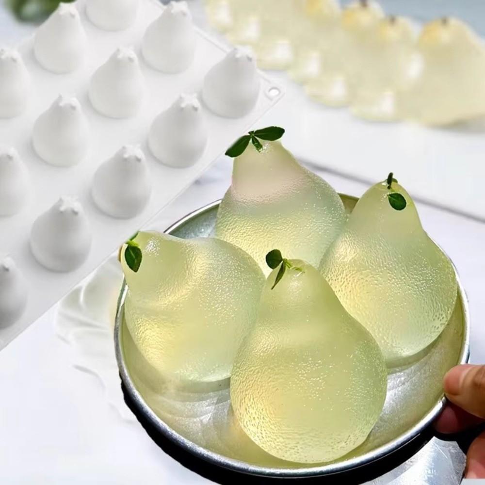 15 Cavity Baking Mousse Cake Molds Heat-Resistant Ice Cube Making Mold Pastry Utensil