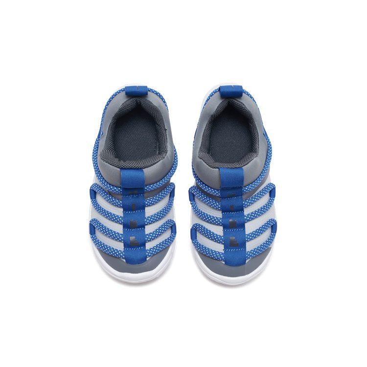 Nike Novice Comfortable Slip Resistant Cushioning Breathable Low top Toddler Shoes Gray Blue Infant And Toddler AQ9662-008