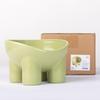 Macaron Elephant Leg Slanted Cat Bowl - Anti-Tip Pet Food Dish