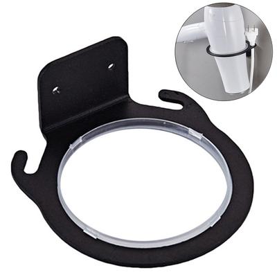 Wandmontierter Haartrocknerhalter aus Weltraumaluminium, Ablage, Aufhänger, Zuhause, Badezimmer, Haartrockner-Aufbewahrungsregal, Organizer, Hängeregal, 7,5 cm