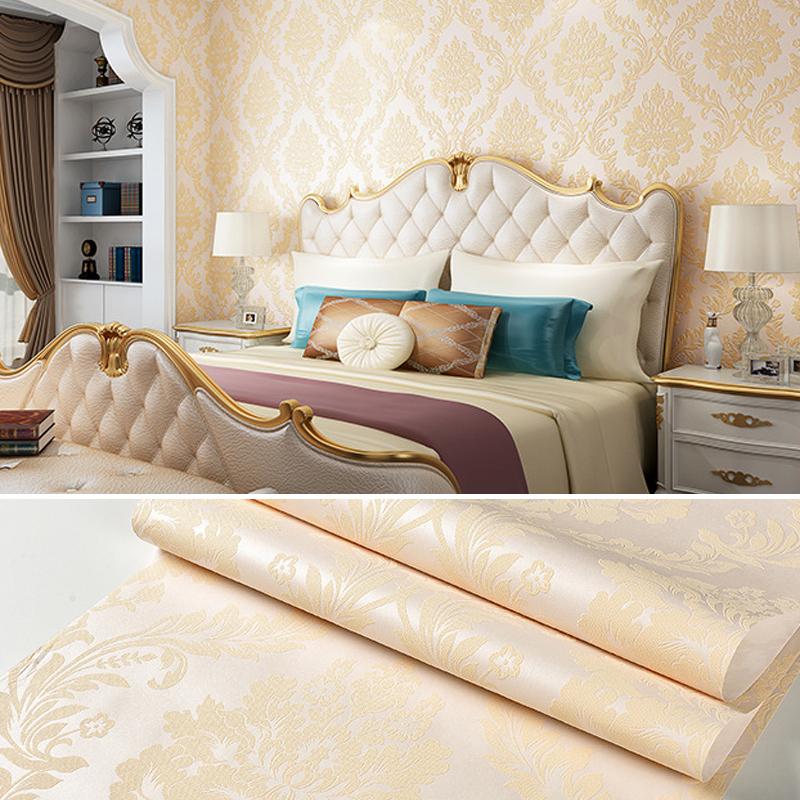 

10M Роскошные европейские обои в нетканом стиле для ТВ-фона, декор, классические 3D рельефные обои, рулон обоев, обивка 10Mx53CM