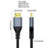 HDTV 2.1 Cord Male to Male HDTV Wire 8K@60Hz 2K@144Hz HDTV to HDTV Cable for Gaming Consoles Projectors HDTV Monitors