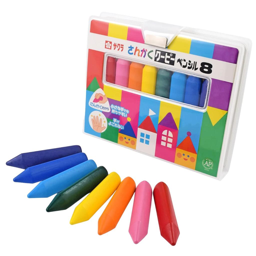 Sakura Crepas Triangular Coopie Pencil 8 Colors FYL8