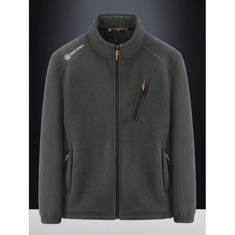 

Мужская осенне-зимняя мягкая флисовая куртка, утолщенная теплая куртка для кемпинга, куртка для активного отдыха, альпинизма и пешего туризма, мужская одежда XS