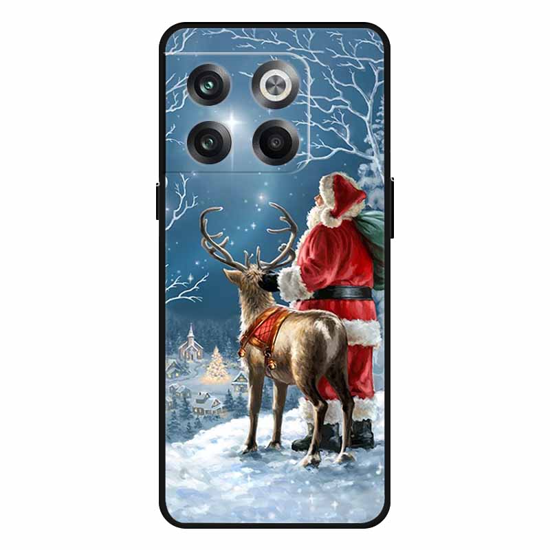 For Oneplus 10T Case 10 Pro Christmas Silicone Soft TPU Cover for Oneplus Nord N20 SE One plus ACE Pro 10T Coque New Year Gift