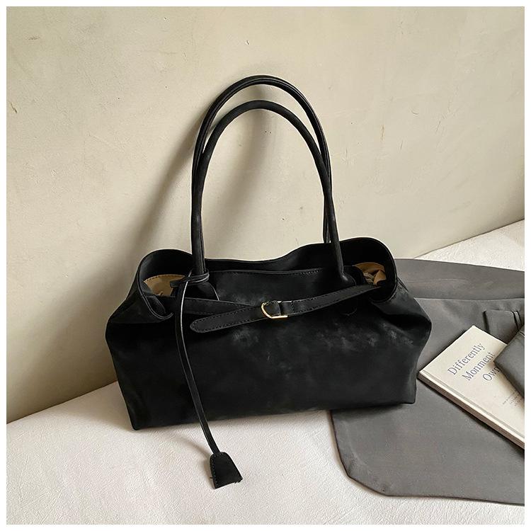 Стильная ретро женская осенняя новая сумка подмышку большой вместимости, портативная сумка-тоут высокой ценности