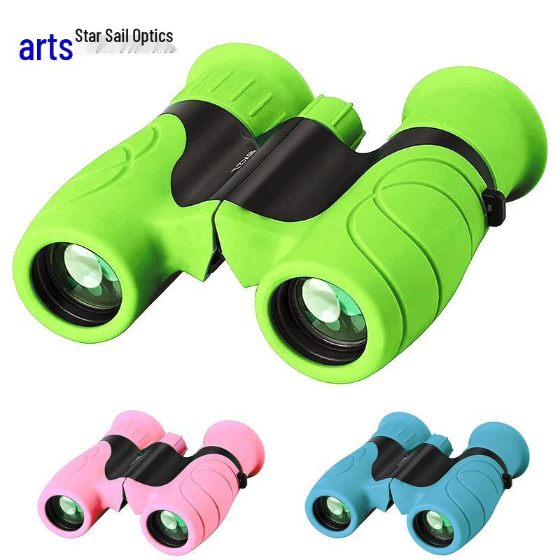 Children's 8x21 High-Definition Binoculars - Eye-Friendly Optical Magnification for Outdoor Use