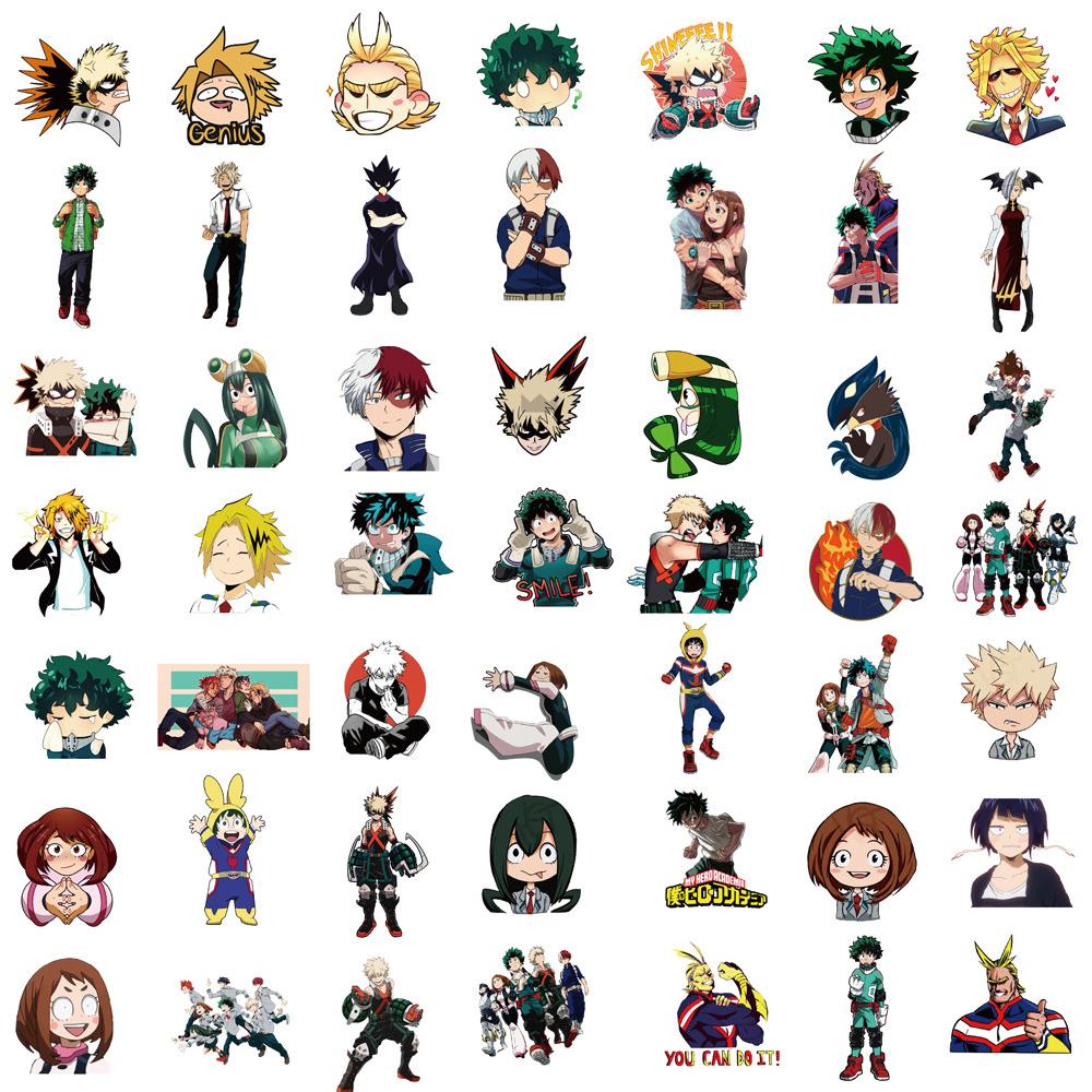 10/30/50/100pcs Cartoon My Hero Academia Graffiti Stickers Deku Anime Decals Laptop Phone Skateboard Cool Midoriya Izuku Sticker