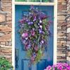 Artificial Spring Wreath Decor Wreath Home Decoration Spring Wreath Flower Wreath Floral Spring Artificial Wreaths