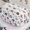 Cute Cartoon Pencil Case Simple Student Stationery Bag School Supplies Holder