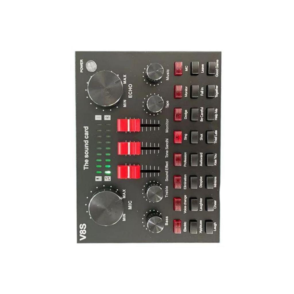 Studio External Sound Card With Clear Sound Capture Dedicated Mics Input And Not Latencys Headphone Monitoring System