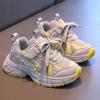 Spring and Autumn New Korean Style Fashionable Children's Soft Soled Dad Shoes, Running Shoes, Versatile Mesh Shoes