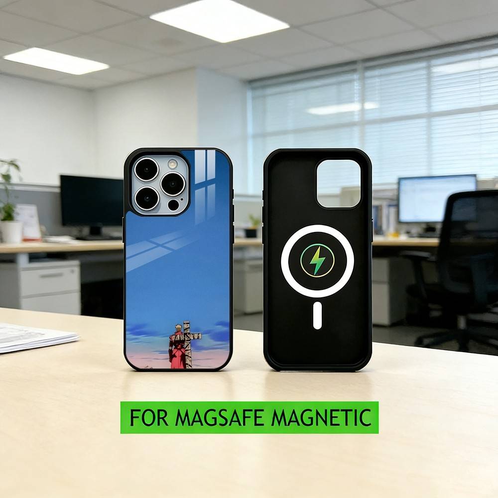 Anime C-Cool Trigun  Stampede  Phone Case For iPhone17,16,15,14,13,12,11 Plus,Pro Magnetic For Magsafe Wireless Charging