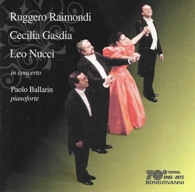 CD RUGGERO RAIMONDI, CECILIA GASDIA, L - In Concerto GB25162 Bongiovanni 1993 Italy Classical Used