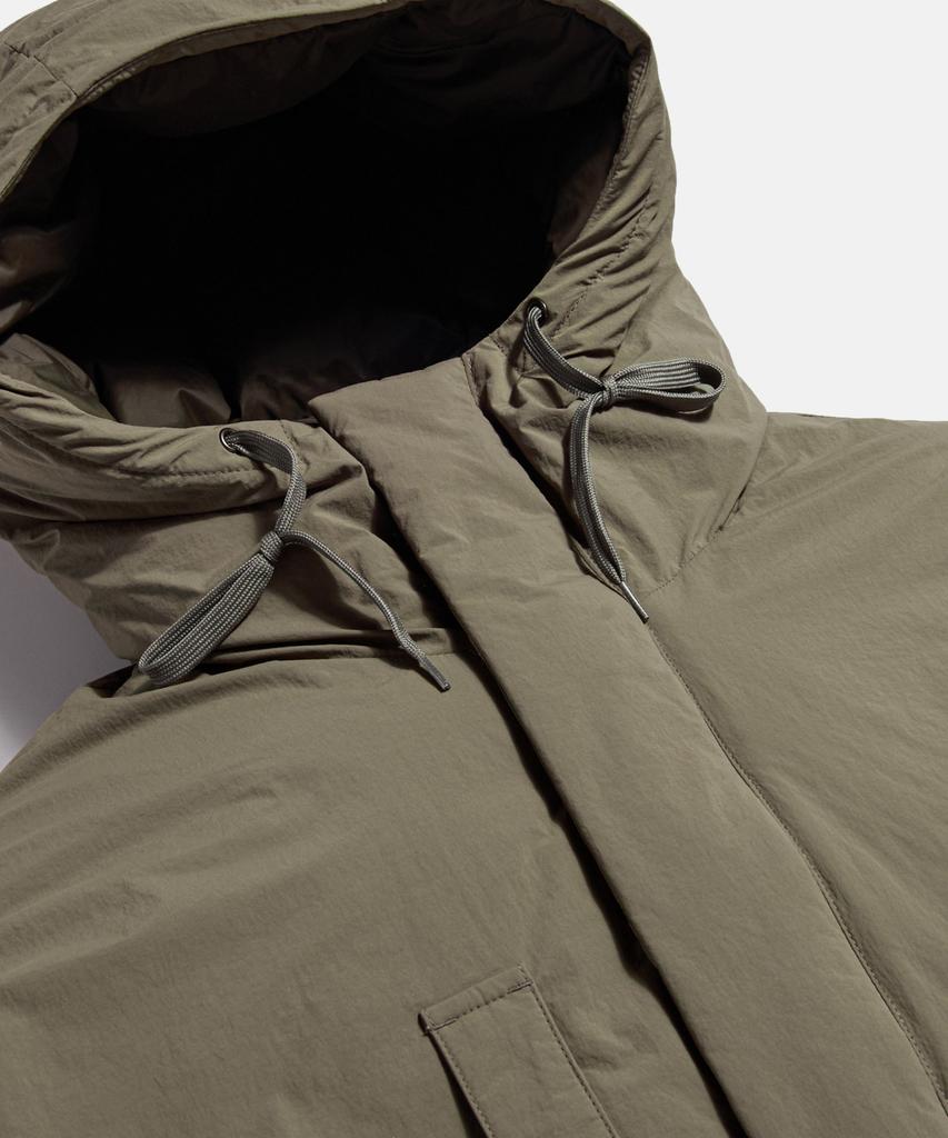 Espionage Dyer Hooded Down Parka Taupe