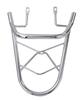Chrome-plated rear carrier for Yamaha 4-stroke Vino SA26J/SA37J. Universal aftermarket custom parts.