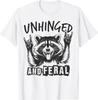 Unhinged and Feral Funny Raccoon Men Girl Toddler Boy Humor T-Shirt