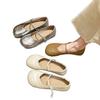 French Gentle Temperament Flat-soled Single Shoes Women's Shoes 2025 Spring New Models with Skirts Evening Wind Mary Jane Shoes Doudou Shoes