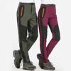 Nové unisex podzimní/zimní větruodolné fleecové softshellové kalhoty - Teplé, zesílené outdoorové horské vybavení
