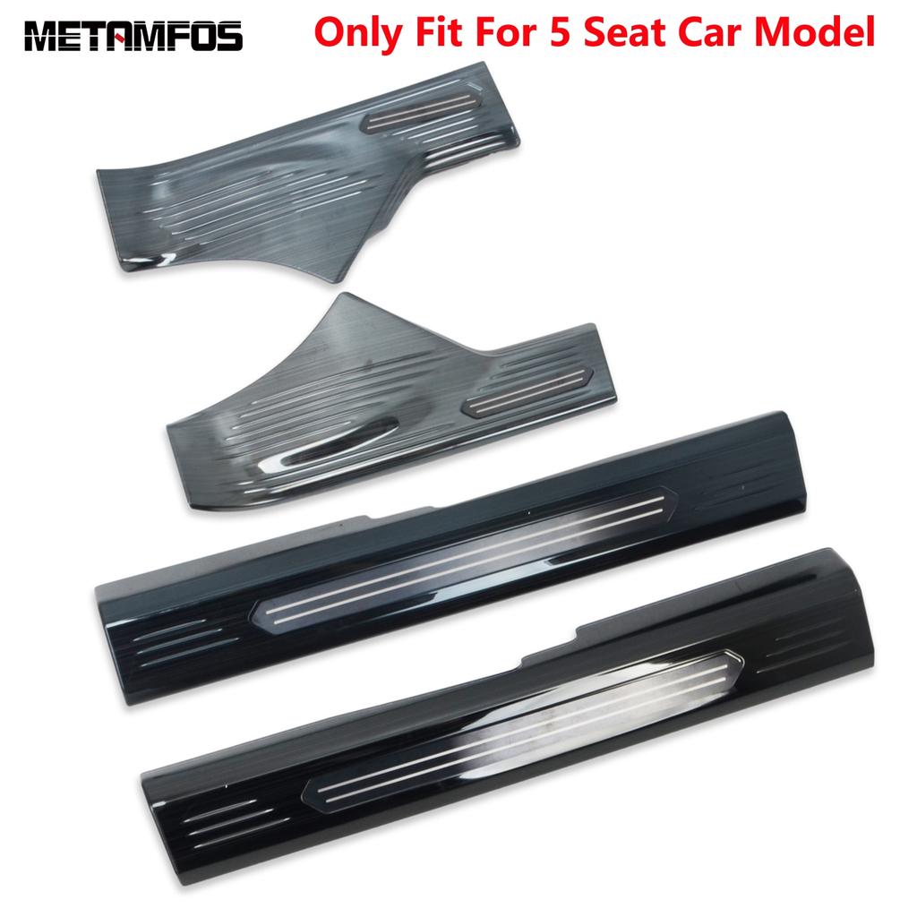 For Nissan X-trail Xtrail Rogue T33 -2024 2025 2026 Interior Door Sill Scuff Plate Entry Guard Welcome Pedal Accessories