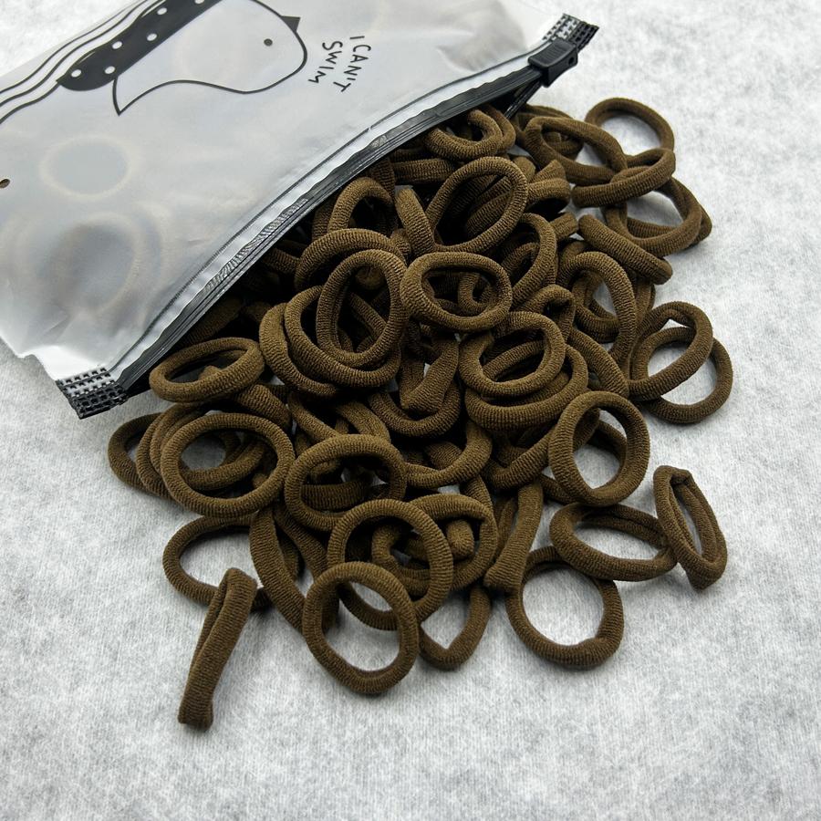 

50/100 шт. Эластичные резинки для волос Аксессуары для волос для девочек Мини-разноцветная нейлоновая повязка на голову Детский держатель для хвостика Скранчи Украшения Подарок 50PCS