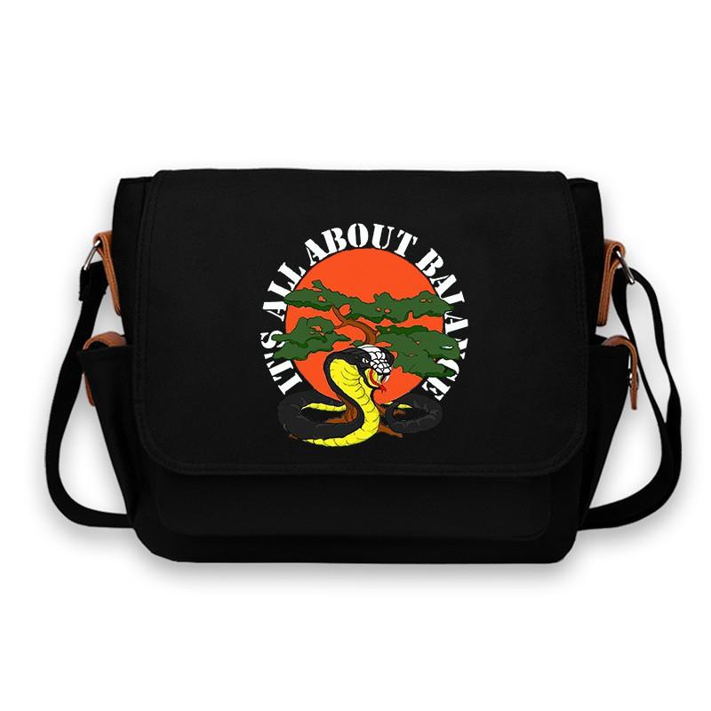 Cobra Kai Anime Crossbody Bag Oxford Cloth Large Capacity Casual Shoulder Students