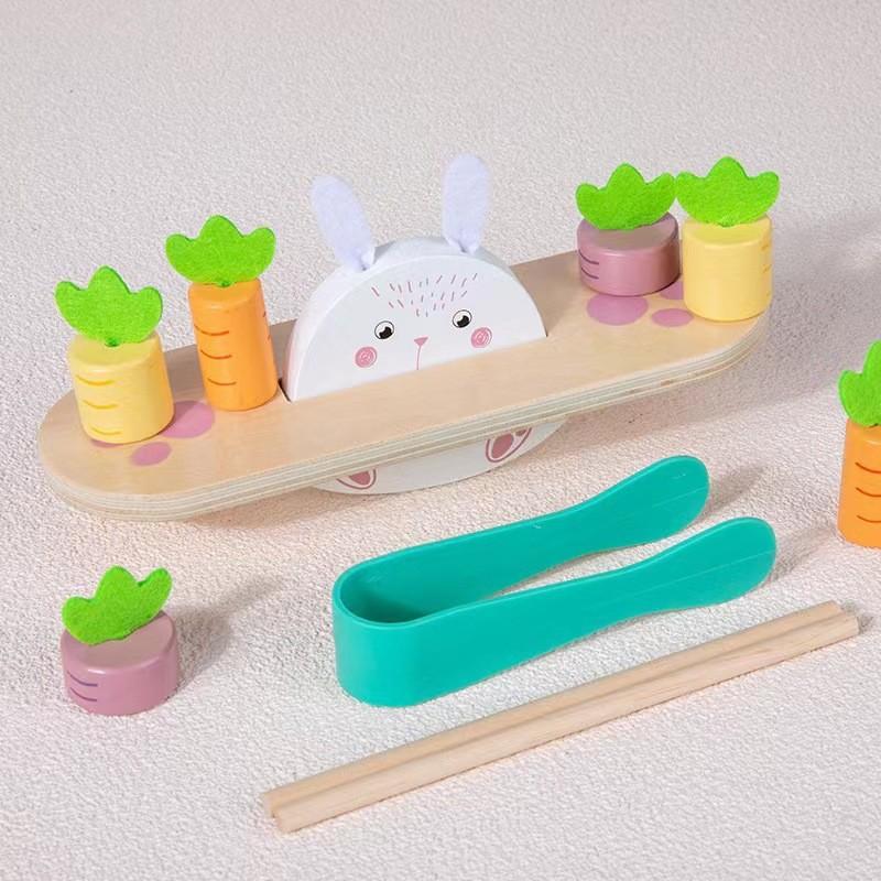 Children's early education cartoon scale mathematics cognition enlightenment teaching aids building block balance training toys