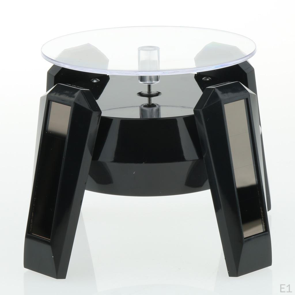 Solar Powered Bracelet Degree Rotating Display for Jewelry and Collectibles