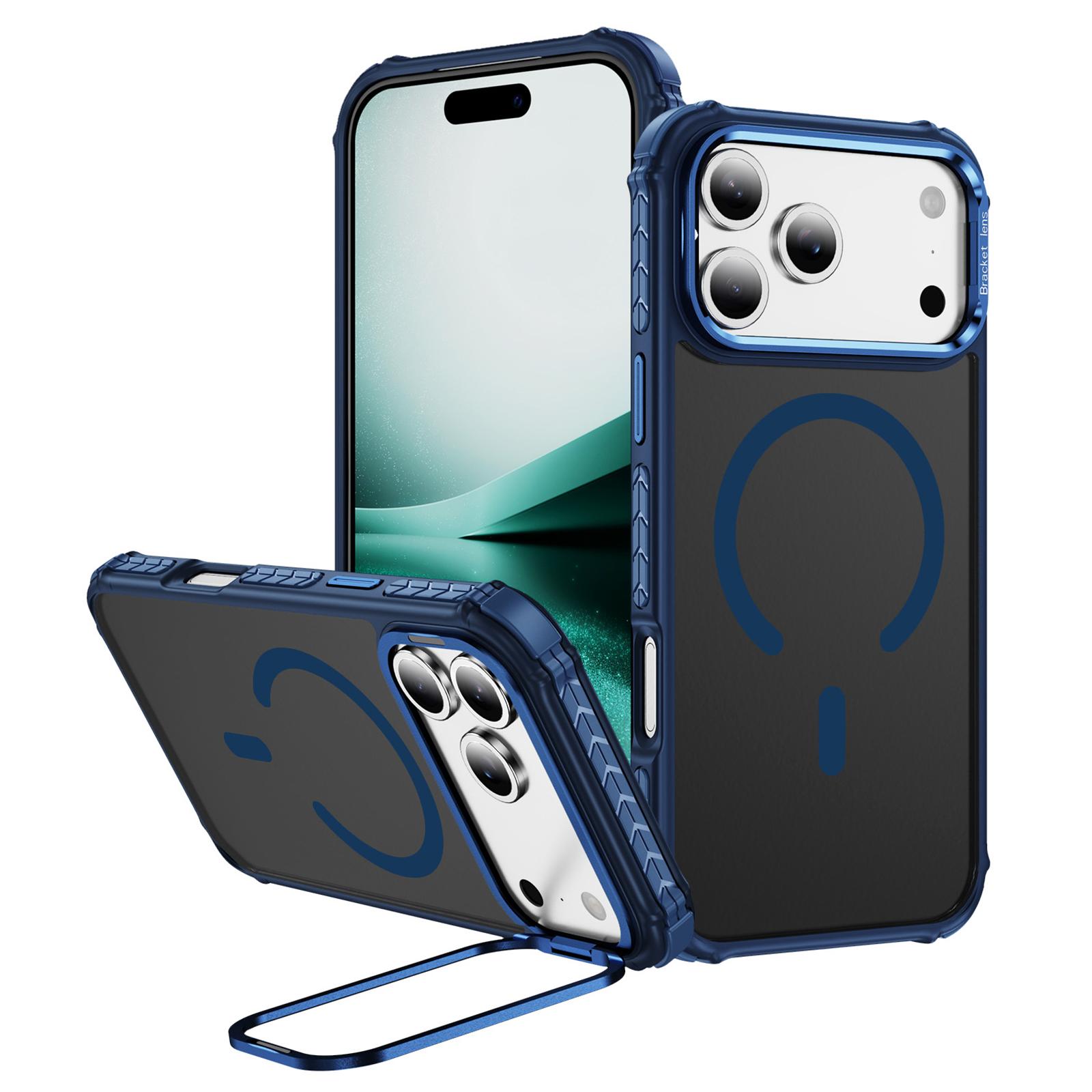 

For iPhone 17 Pro Max Case with Lens Kickstand Matte Phone Back Cover Compatible with MagSafe E