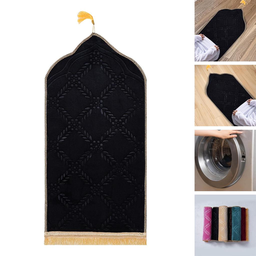 Prayer Rug Elegant Thick Traditional Turkish Ramadan Eid Gift Muslim Praying Rug for Home Office Living Room Indoor Learning
