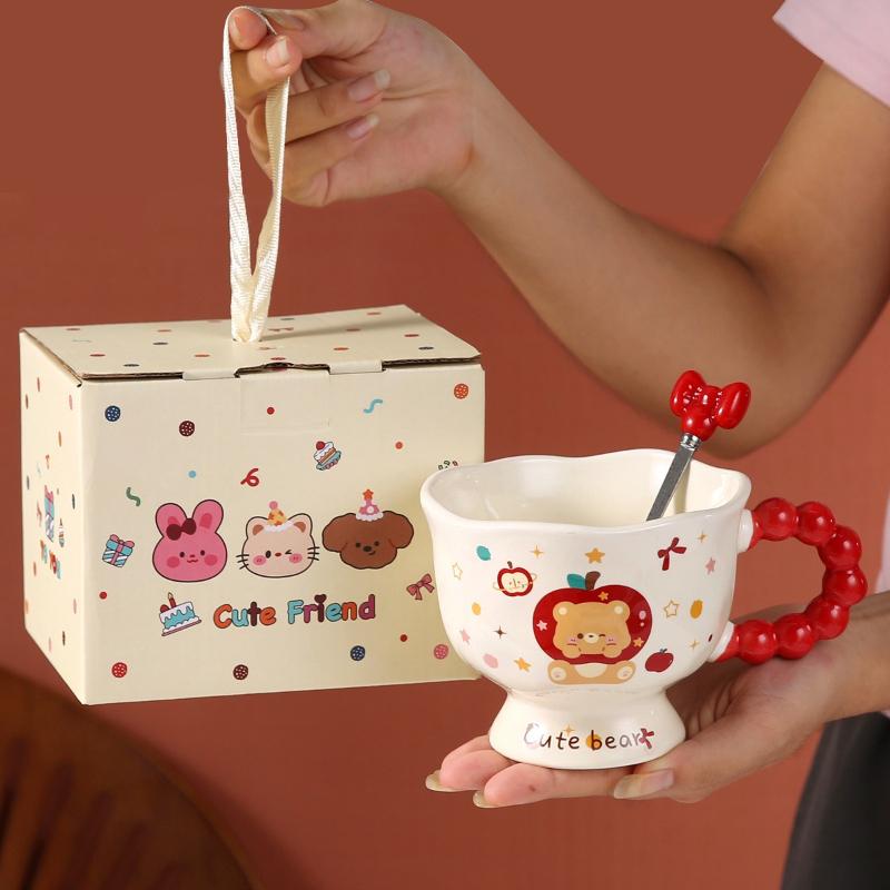 

Ceramic Cups, High Appearance Level Mugs, Couple Water Cups, Coffee Cups 301-400ml