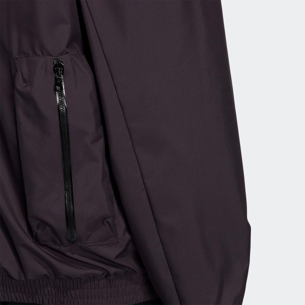 adidas Originals Trefoil 3D Pocket Logo Half-Zip Woven Collar Jacket Men Jackets Purple H58065