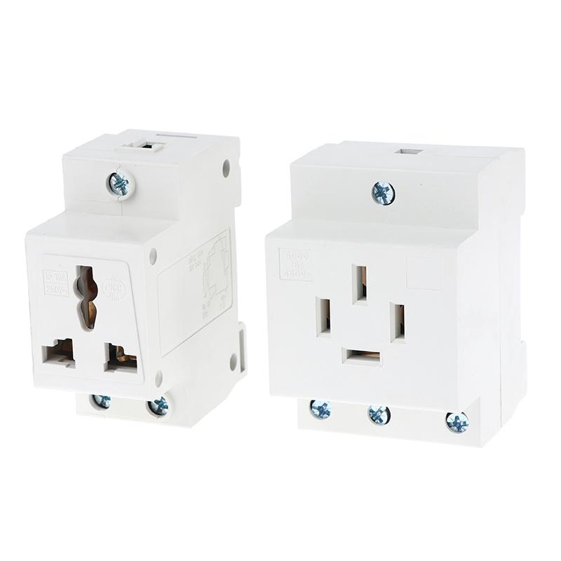 UK US EU FR IT Standard Modulare DIN-Schienensteckdose 10A 16A 25A 250V Industrielle Verteilerdose AC30 Steckdosen Adapter Verbinder