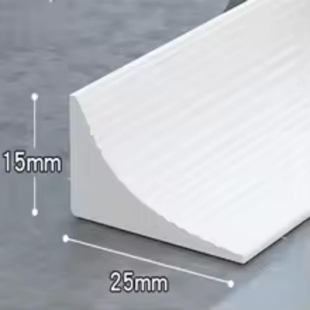1pc 2m/78.74in Soft Silicone Self-adhesive Strip Kitchen Sink Sink Edge Bathroom Wash Face Countertop Water Blocking Strip