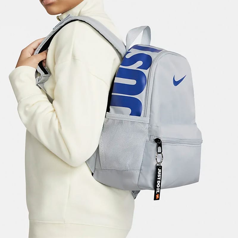 Nike Fabric Backpack Small Unisex Gray Blue BA5559-471