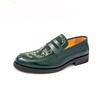 Slip-on High-End Business Casual Loafers: Men's British Style Leather Shoes for Weddings and Suits