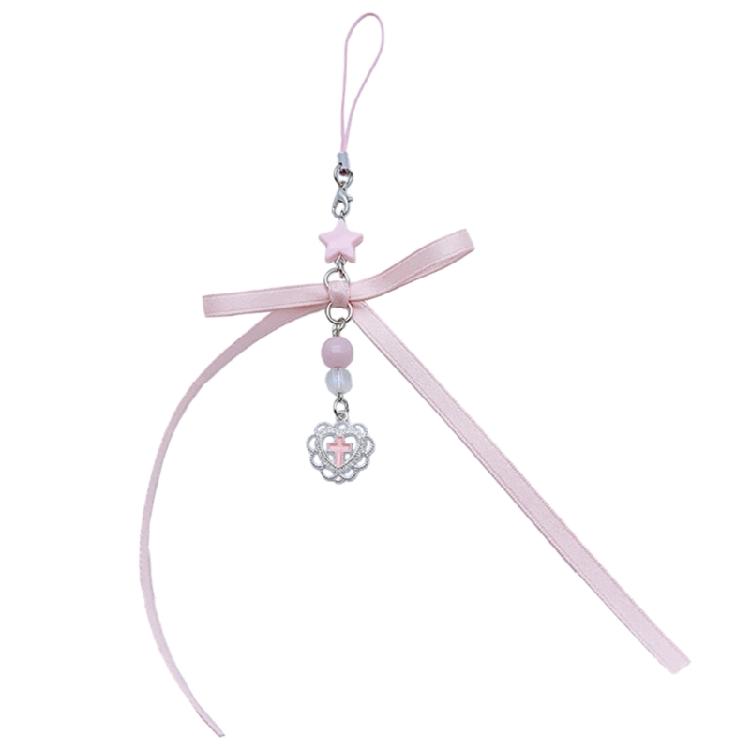 

Chic Butterfly Knot Phone Chain Beaded Dance Shoe Cellphone Strap Lanyard Decor 1