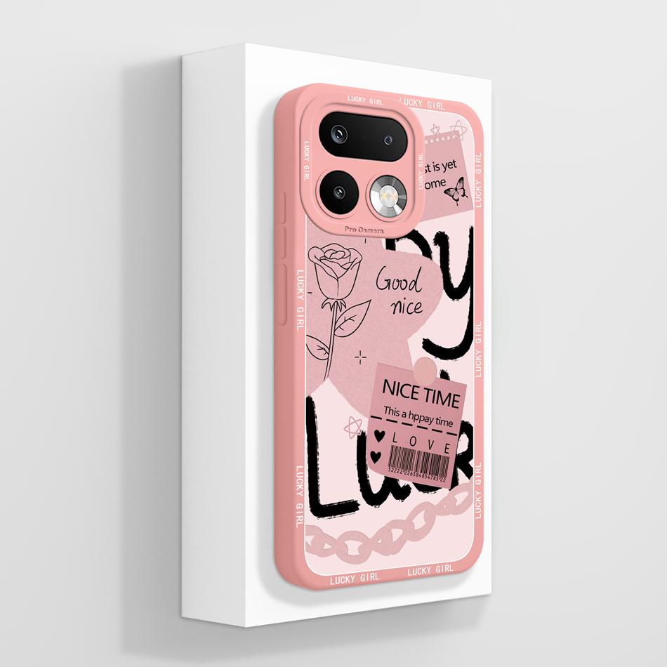 For Realme 16 Pro Plus Case Cute Panda Liquid Silicone Phone Back Cover For Realme16 Pro+ Couple Funda For Realme 16Pro Fundas