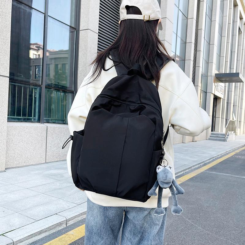 Schoolbag Nylon Backpack Women's 1011 New Large Capacity Fashion School Bag Boys College Student Backpack Lightweight Travel Bag