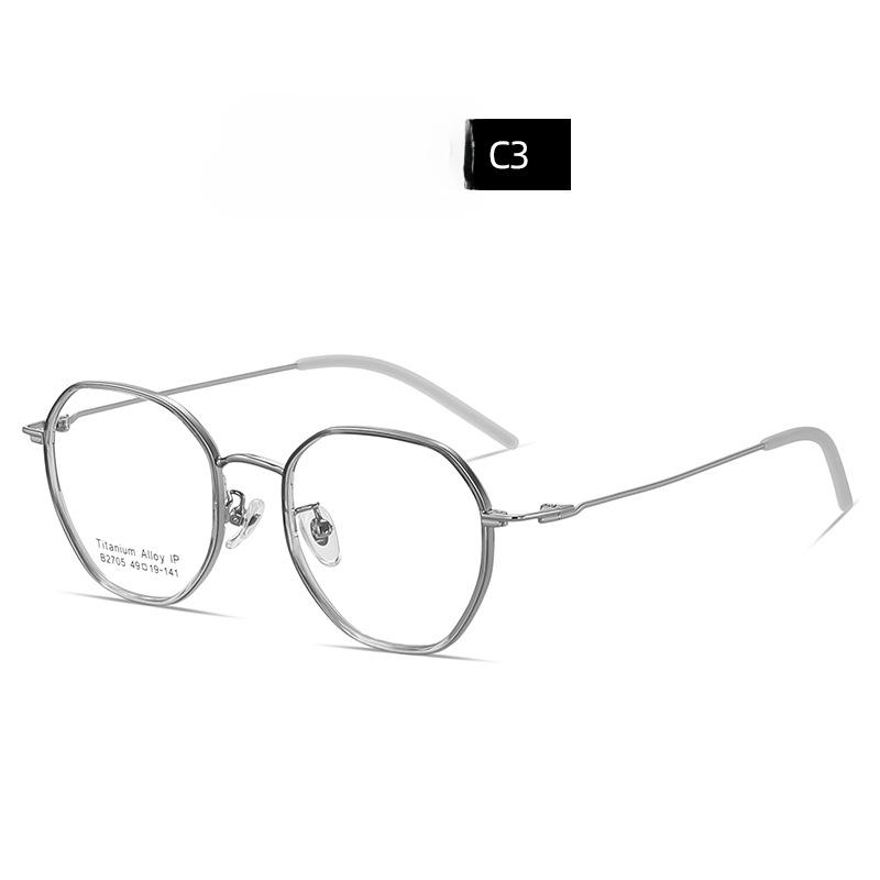 Новые титановые очки в круглой оправе TR90 с корейскими индивидуальными оптическими — фото 5