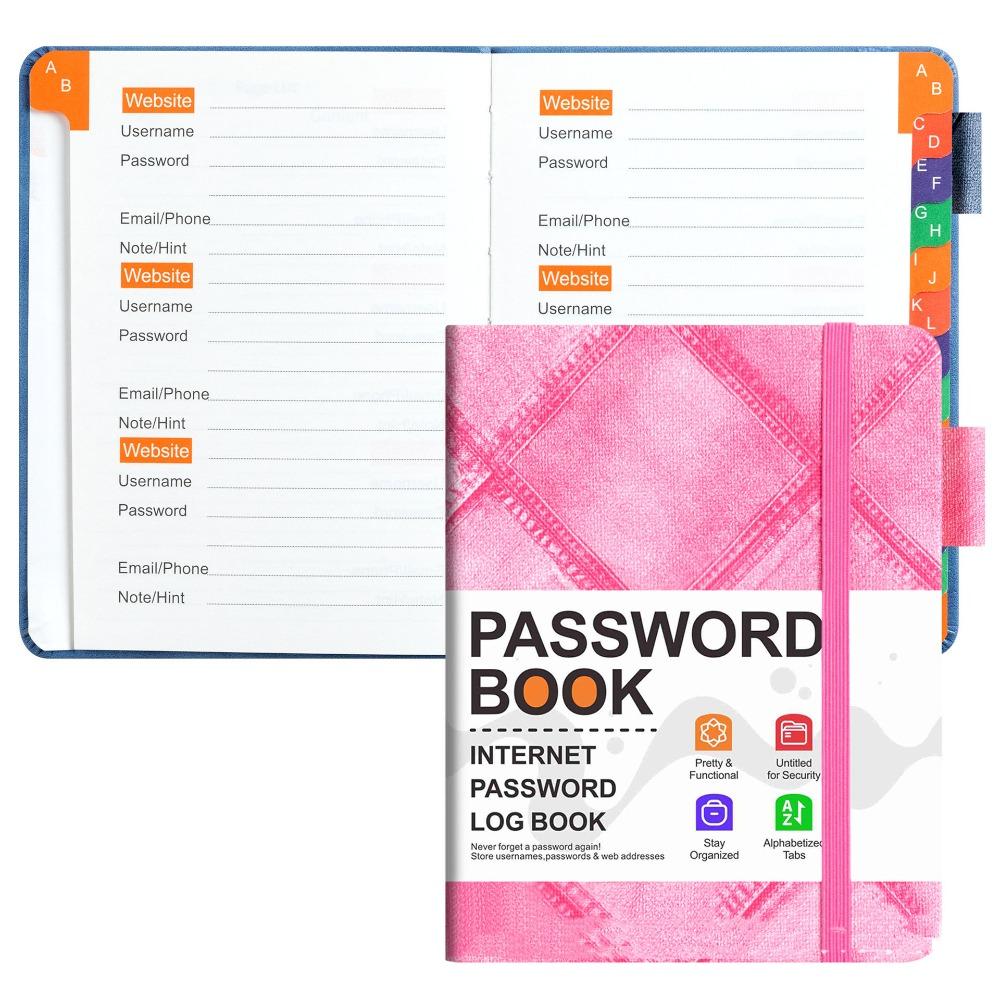 To Record Internet Logins Password Organizer Address Book Password Keeper Notebook  For Seniors