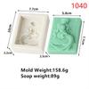 3D Mermaid Silicone Soap Mold DIY Ocean Goddess Candle Resin Making Geometry Square Chocolate Mold Home Decor Crafts Gifts