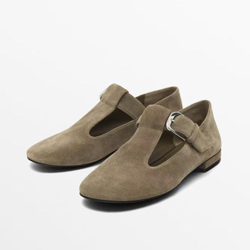 Fashion Shoes for Women 2025 New Retro Sheep Suede Ladies Spring Footwear Luxury Genuine Leather Low Heel Sexy Fashion Low Heels Pumps