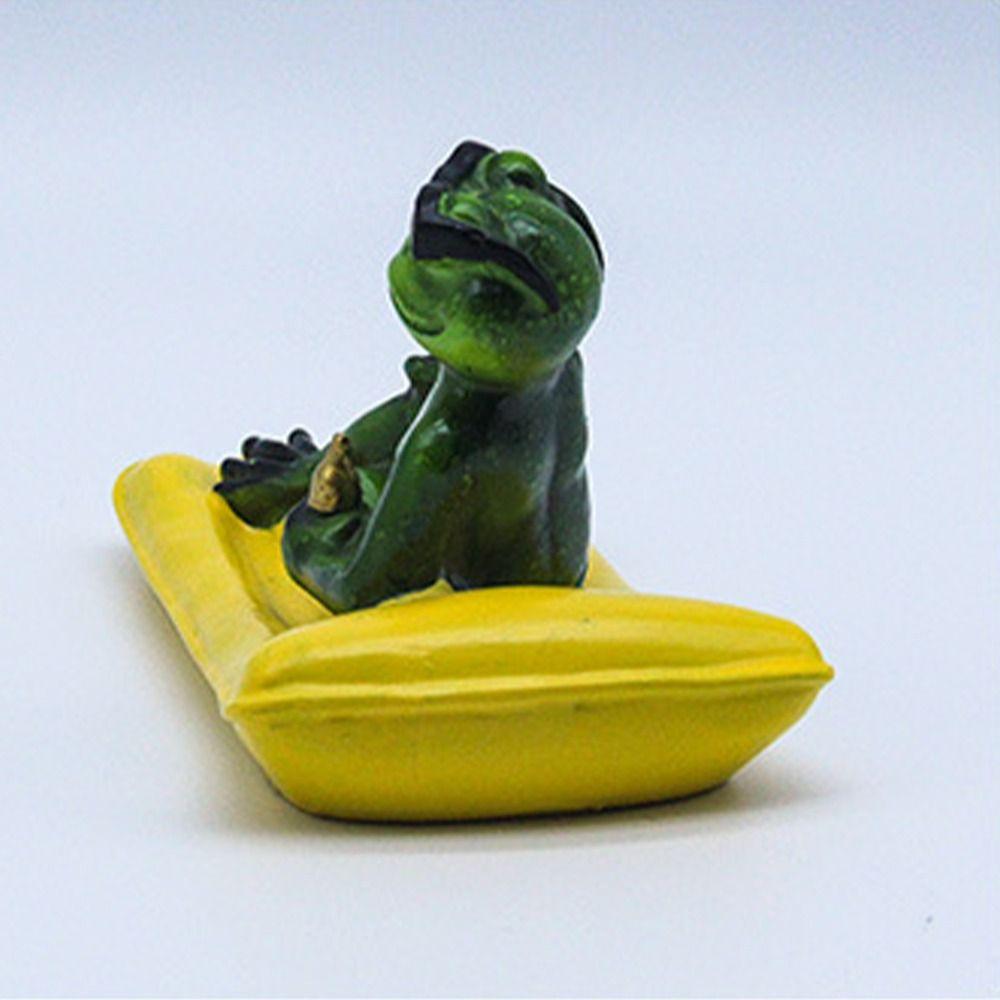 Resin Animal Sculpture Cartoon Floating Pond Ornament Funny Miniatures Figurine  Desk