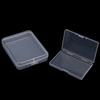 2Pcs Desk Organizer Box Ins Transparent Rectangular Photocard Storage Box Photo Small Card Organizer Storage Case