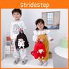 Unisex Toddler Backpack With Bear Charm And Ventilated Oxford Material For Daily School Fun