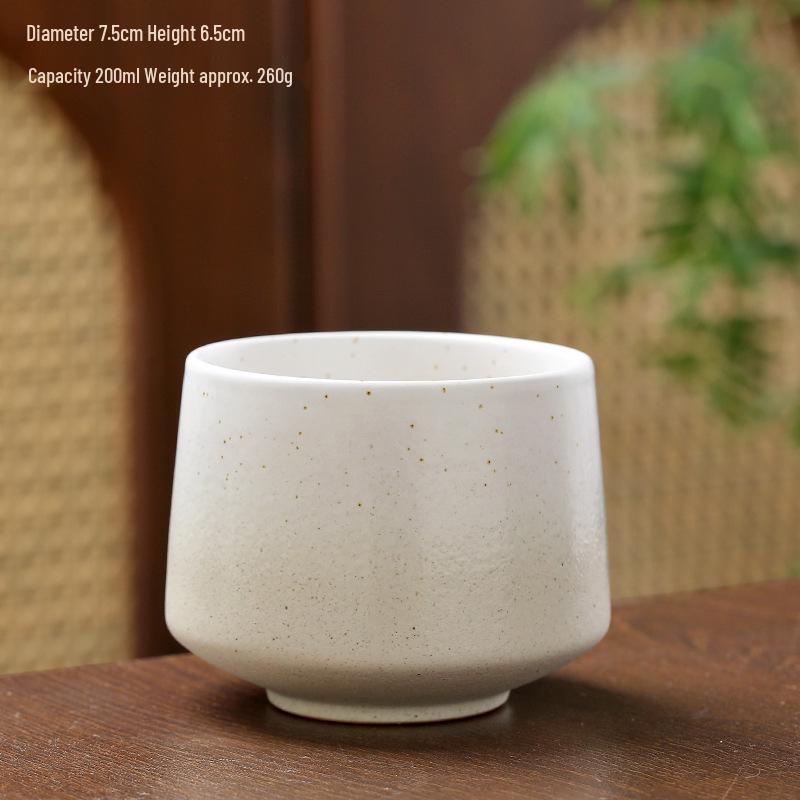 Retro Coarse Pottery Ceramic Coffee and Tea Cup for Home Use